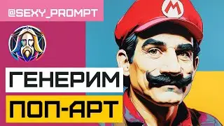 Leonardo ai нейросеть - ГЕНЕРАЦИЯ изображения в стиле ПОП-АРТ