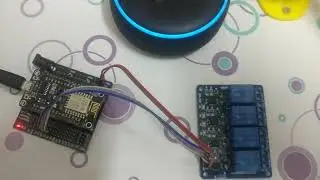 Alexa + ESP8266 = Audio controlled relay control