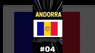 Andorra flag 🇦🇩 drawing using python | 
