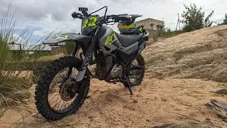 off road ride in Dirt bike made by impluse