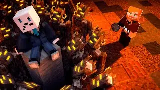 Trolled a Friend with a Crowd of Powered-Up Squeakers in Minecraft! | Minecraft Shield 4