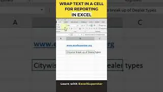 Wrap Text in a Cell in Excel | 