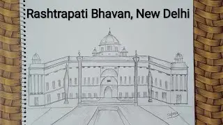 Easy draw of Rashtrapati Bhavan using 8 dots