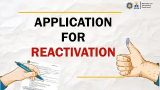 [2025 NLE Voter Registration] Application for Reactivation of Registration Record