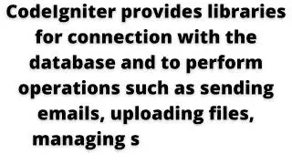 CodeIgniter