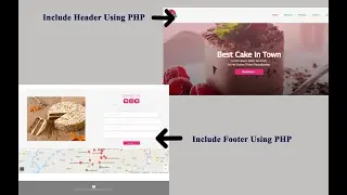 HOW TO INCLUDE HEADER AND FOOTER IN WEBSITE USING PHP | DESIGN WEBSITE USING PHP | HTML | CSS | JS