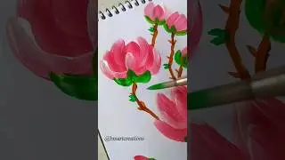 Super Art😱 One Stroke Painting 😍🌸 #shorts #youtubeshorts #bmartcreations #painting #onestroke #art