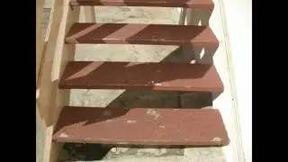 4 x 12 Stair Treads Work Great On Open Stairs With Brackets