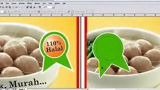 Desain Spanduk Banner Bakso dengan corelDraw