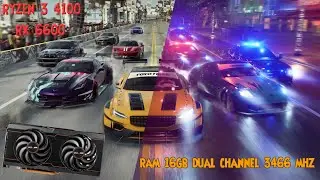 RYZEN 3 4100 + RX 6600 NEED FOR SPEED HEAT