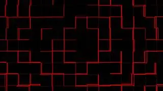 Abstract Red Neon Light Cube Background Video, blinking Motion Background Loop | Free Stock Footage