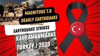 Building Collapse Captured on Video During Magnitude 7.8 Earthquake in Turkey 2023 #turkey