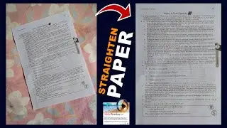 Straighten Bent Paper and Make It Ready for Print with Photoshop 7 0