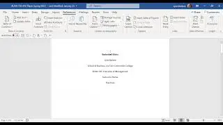 Using a Formatting Template - APA 7th ed