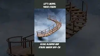 Stairs Maker Blender Add-on for Creating Stairs #StairsMakerAddOn