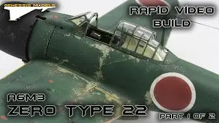 A6M3 Zero Type 22 : Rapid Video Build : Eduard : 1/48 Scale Model : Part 1 of 2