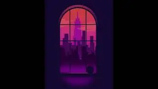 Nightscape - Timelapse - Digital Art, Procreate