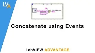 How to concatenate string using Events - LabVIEW