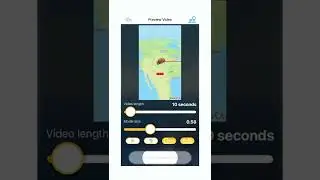 Animated travel map video in 60 seconds #shorts
