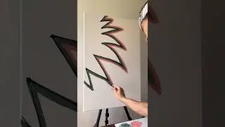 Painting colorful abstract art using acrylics🎨