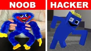 NOOB vs HACKER: Rainbow Friends Challenge! (Blue)