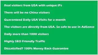 How To Get USA Web Traffic For Your Website