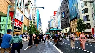 【4K60】有楽町駅から銀座駅までの散歩！東京のお洒落なセレブが集まる！(Japan Walking around Ginza Station)