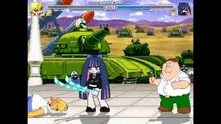 mugen-Panty Anarchy and Homer Simpson vs Stocking Anarchy and Peter Griffin