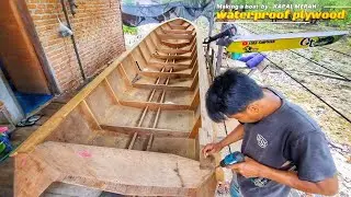 How to make a boat from plywood without having to fiber it by KAPAL MERAH® Marine Plywood