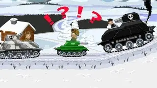 БЕЗУМНОЕ ТАНКОВОЕ СРАЖЕНИЕ Зимняя война Мультик игра про ТАНКИ hills of steel