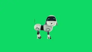 Green Screen ROBOT DOG  Animated | NO COPYRIGHT Animation Graphics (FREE TO USE)