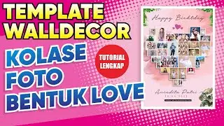 Cara Membuat Kolase Foto bentuk Hati Love
