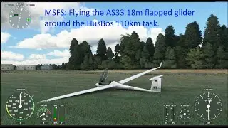 Microsoft Flight Simulator: Flying the AS-33 glider around the HusBos 110km task.