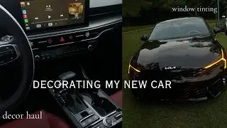 DECORATE MY NEW CAR WITH ME | amazon/shein car haul, window tints, + car tour