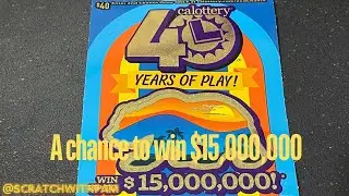 40 years of play‼️ #calotteryscratchers #lottery scratchofftickets #scratchcards #like #subscribe