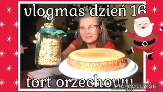 vlogmas dzień 16,orzechowy biszkopt do tortu