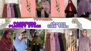 TUTORIAL PASHMINA PLISKET SYARI + LINK PRODUK SHOPEE