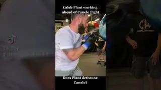Caleb Plant Punching The Aqua Bag In Preparation For Canelo Undisputed Fight