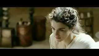 Escena de Ágora (2009) - Hipatia explica el geocentrismo de Aristóteles