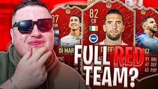 USING a FULL RED TEAM on FIFA 20 in fut champs...