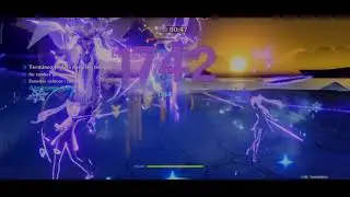Genshin Impact Phantom Flow event : Abyss Herald & Abyss Lector boss fight