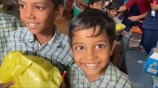 Celebrating Diwali with government School students.