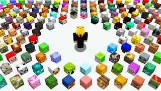 I Collected EVERY Mob Head in Minecraft Hardcore!