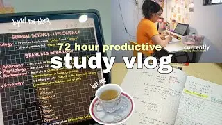 72-hour productive study vlog 📚 digital note taking in Huawei matepad 11, studying at cafe & library