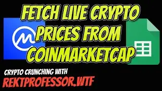 How to fetch Live Price from Coinmarketcap into GOOGLE SHEETS