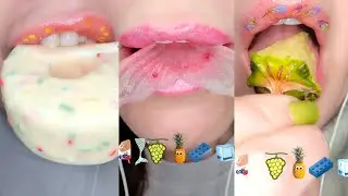 TikTok Mashup ASMR Eating Emoji Food Challenge Mukbang 먹방