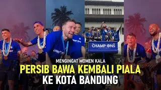 Momen Perayaan Persib Juara Liga 1 2024 di Hadapan Ribuan Bobotoh di Gedung Sate Kota Bandung