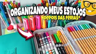 ORGANIZANDO MEUS ESTOJOS: VOLTA ÀS AULAS!! 📚 *depois das férias*