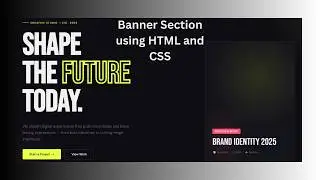 How to Create Banner Section Using HTML and CSS with AI