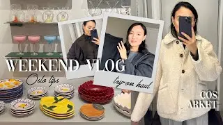 ARKET & COS try-on, Home Decor, OSLO tips - weekend vlog